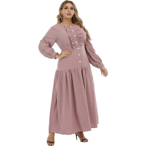 Eid Muslim Long Dress Kaftan Abaya Dubai Turkey Islamic Clothing Abayas For Women Robe Longue Vetement Femme Musulmane Elegante
