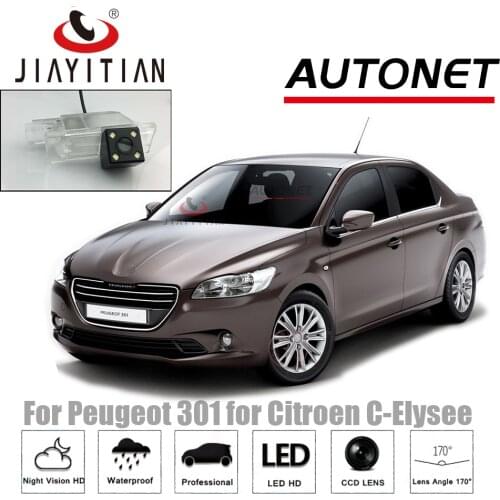 JiaYiTian Rear View Camera For Peugeot 301 2012~2019 for Citroen C-Elysee CCD/Night Vision Reverse Camera license plate camera