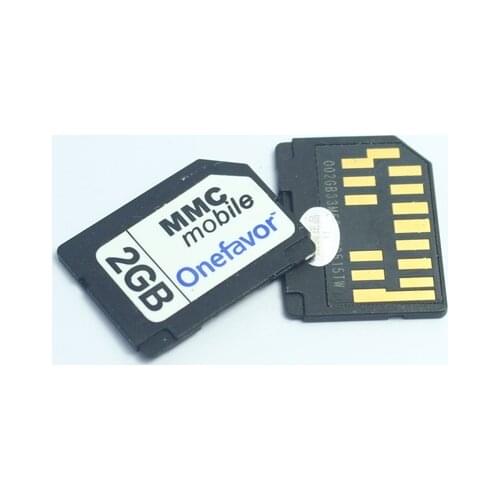 Onefavor RS MMC Card 128MB 256MB 512MB 1GB 2GB MMC mobile Card Dual Voltage 13pin RS-MMC Card for Old Cellphone Memory Card
