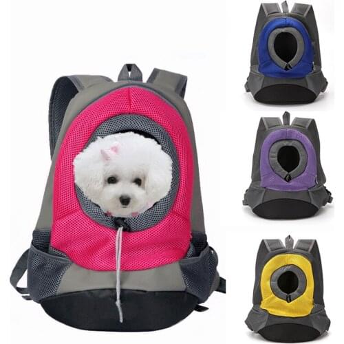 Fashion Outdoor Pet Dog Carrier Bag Pet Dog Portable Front Bag New Out Double Shoulder Portable Travel Backpack Mesh Backpack