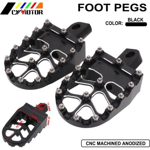 MX Rotating Style Motorcycle FootPegs Footrests Foot Pegs Wide Fat pedal For Harley Dyna Fatboy Iron 883 1200 D4 Davidson 93-17