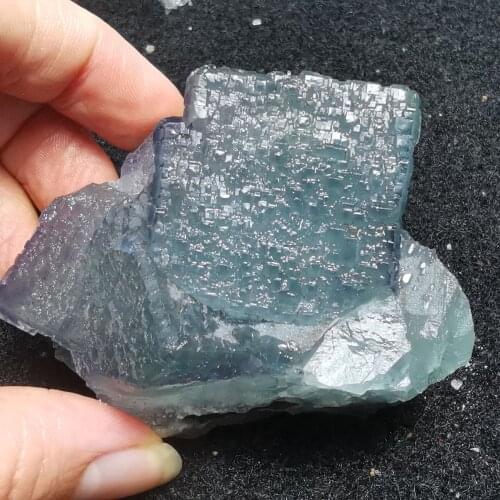 Natural blue-green fluorite mineral specimen aura meditation healing teaching collection home decoration ornament appreciation
