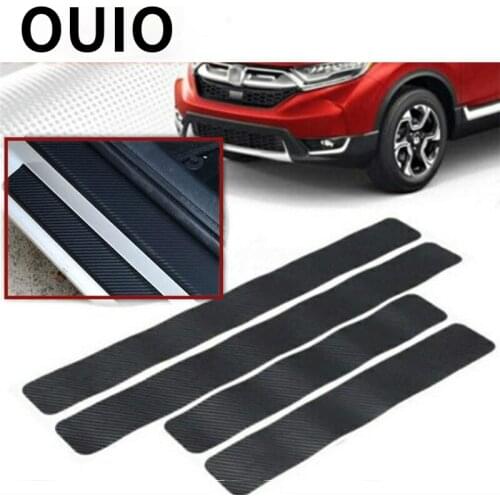 OUIO Auto carbon fiber scratch strip protection pad for VW Polo Jetta Toyota Corolla Mercedes W203 Saab Renault Dacia Duster