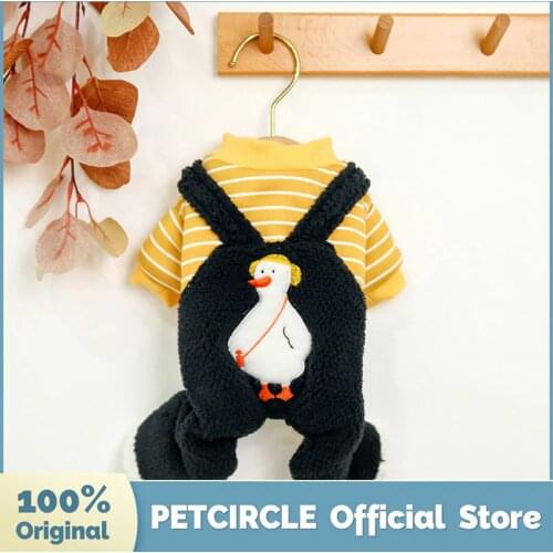 PETCIRCLE Dog Puppy Clothes Big Goose Warm Cotton Overalls Fit Small Dog Pet Cat Winter Pet Cute Costume Dog Clothes Pet Coat