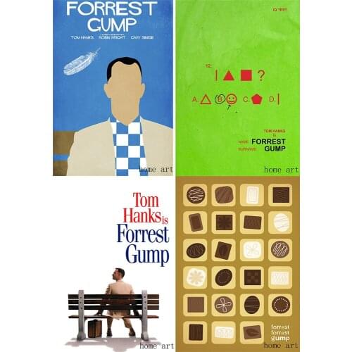Forrest Gump Poster Clear Image Wall Stickers Home Decoration High Quality Prints White Coated Paper home art Brand