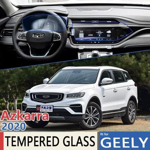 For Geely Azkarra NL-3 2020 Car Navigation Auto Instrument Anti-Fingerpr Film Full Screen Protector Tempered Glass Accessories