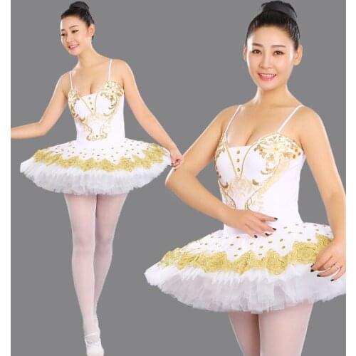 Professional Ballet Tutus Adult Swan lake Ballet Dance Clothes for girls Pancake tutu Child Ballerina Figure Skating Dress