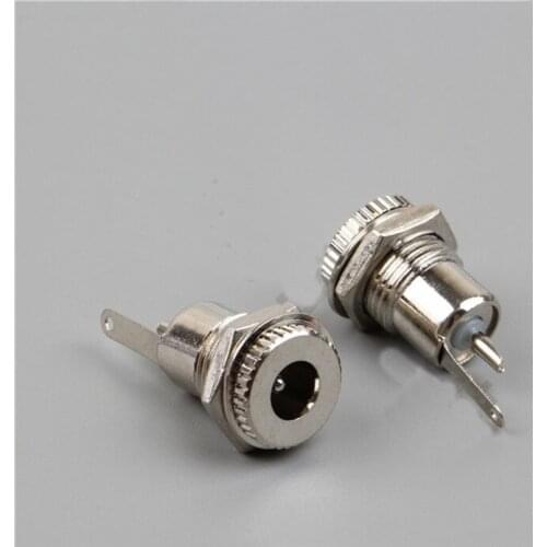 DC Power Socket 5.5*2.1 Threaded High Current Full Metal Charging Socket Female