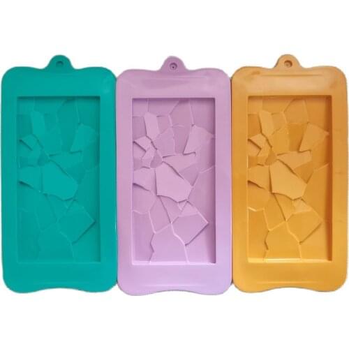 New Colour Silicone Chocolate Mold Fragment shape Baking Tools Non-Stick Cake Mould Jelly Candy 3D DIY Molds Kitchen Accessories