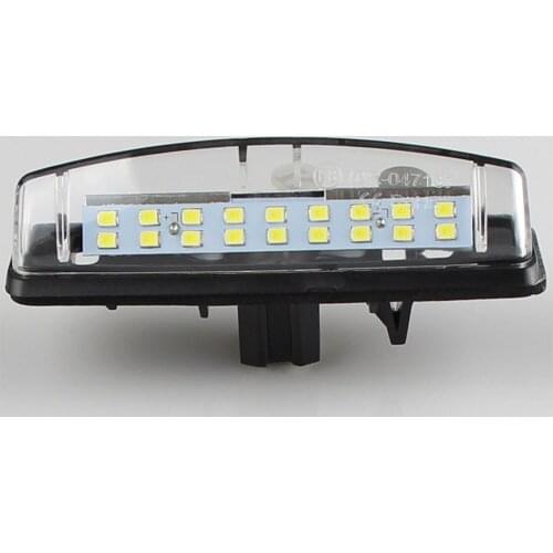LED CANBUS No Error Car License Plate Lights Base bulb for Mitsubishi Colt plus Grandis 2003~ AUTO Number Plate lamps White