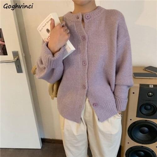 Sweater Cardigan Womens Spring Tender Soft Fashion New Single Breasted Vintage Daily Leisure Fit Chic Loose Korean Style Simple