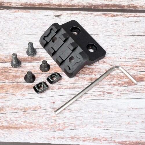 Tactic Airsoft M-LOK/Keymod Offset Light Optic Picatinny Rail Mount For M300 M600 Tactical Scout Flashlight Accessories