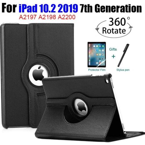 Smart Capa Case For iPad 10.2 2019 Cover For Apple iPad 7th Generation A2200 A2198 A2232 Funda 360 Degree Rotating Stand Shell