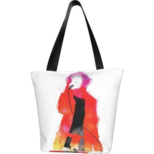 Punk Rock Shopping Bag Work Woman Handbag Fashion Reusable Polyester Bags