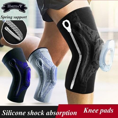 1Pcs Sports Football Gel Knee Pads Braces Basketball Equipment Meniscus Joint Fitness Running Paint Knee Cover Leg Knee Sleeve