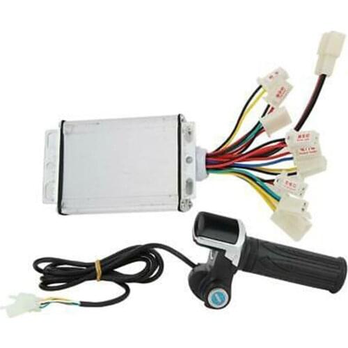 36V 1000W Brush EBike Controller Thumb Throttle Grip Set Lock Electric Scoote Speed Controller Handlebar Bike Accessories