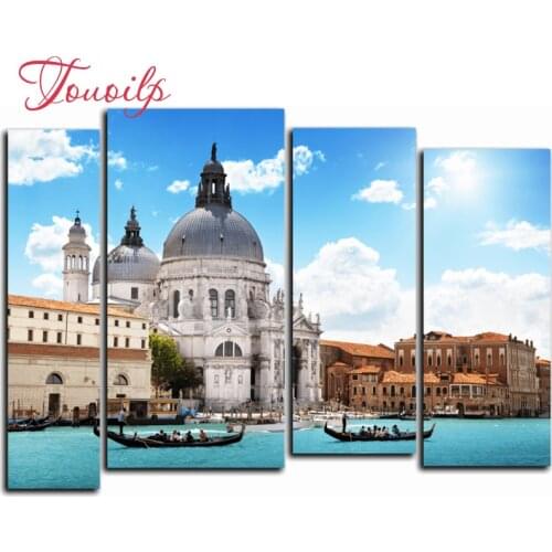 4pcs,Full,square&round Diamond Embroidery,5D,castle scenerDiamond Painting,Cross Stitch,3D,Diamond Mosaic,diamond pattern,Crafts