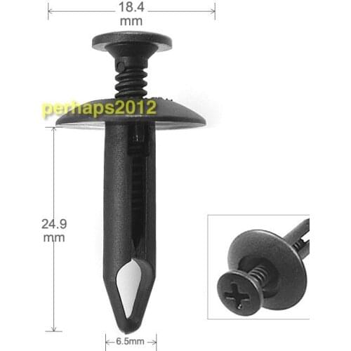 500x Rivet Fastener Mud Retainer Push Clips For Ford N803946S For Chrys 6502871