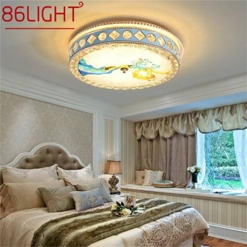 86LIGHT Modern Ceiling Light LED Creative Crystal Lamp Fixtures Home For Bed Room Decoration