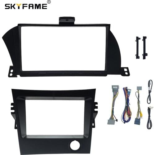 SKYFAME Car frame cable Kits Fascia Panel For HONDA ACCORD 9TH 2013-2017 Android Big Screen Audio Dash Panel Frame