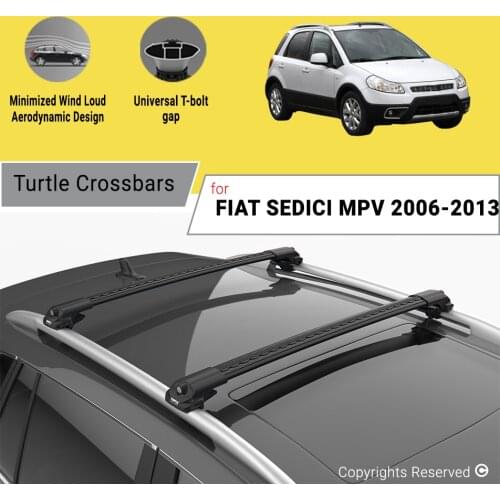 BARS FOR FIAT SEDICI 2006-2013 ALUMINUM ALLOY SIDEBARS CAR ROOF RACK LUGGAGE CARRIER CROSSBAR