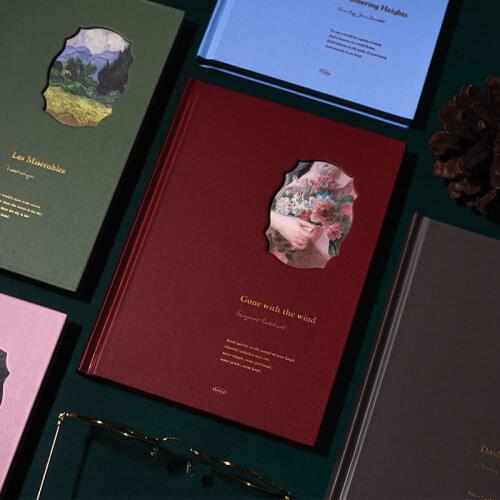 Reading notebook reading excerpt record book college student handbook literary and art exquisite handbook hardcover