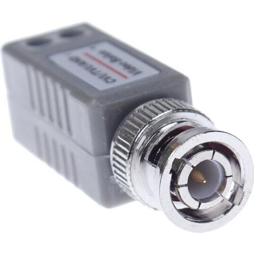 CCTV Twisted BNC 1Channel Passive TVI CVI AHD Video Balun Transceiver 10Pairs/Lot COAX CAT5 Camera UTP Cable Coaxial Adapter