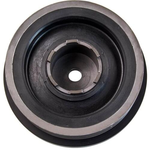 Black Crankshaft Belt Pulley Harmonic Balancer for Para BMW 3er 318d E90 90 KW, 122 PS 2005/09-2011/12
