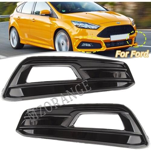 Front Bumper Fog Light Cover Grille for Ford Focus ST 2015-2018 Foglights headlights covers frame hole car accessories