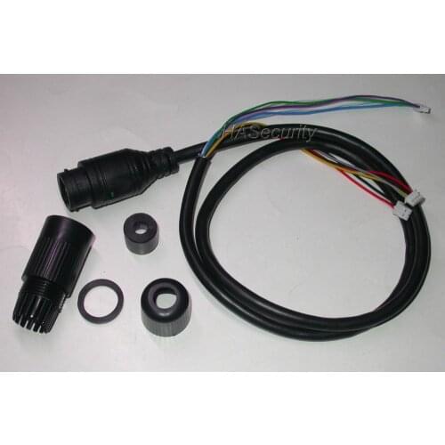 LAN cable for CCTV IP camera board module special for POE Mid-Span 4/5(+) 7/8(-) PINs, WATER-PROOF connector, Single status LED