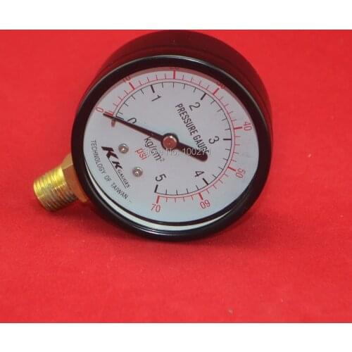 2.5" 60mm brass 70PSI pressure gauge ,5kg/cm2 70bar manometer ,PT1/4" thread