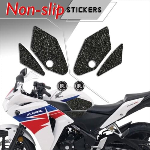 Motorcycle fuel tank pad tank grip protection Non-slip stickers knee grip side applique for HONDA 11-13 CBR250R