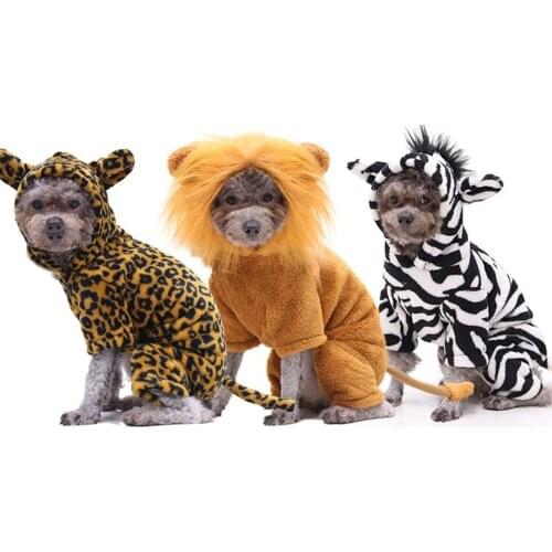 Pet Dog Cartoon four feet Clothes cute Soft Warm Pet Dog Jumpsuits Clothing for Dogs Pajamas Fleece Dogs Coat Jacket Chihuahua