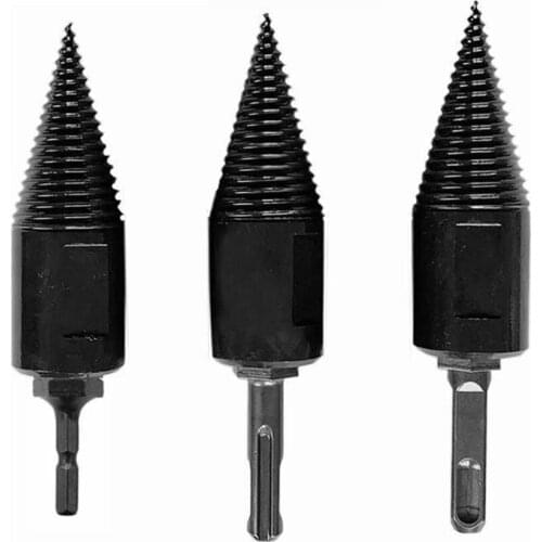 Adjust Wood Cutter Tool Kit Set Wood Separator Spiral Cone Reamer Punch Driver Firewood Machine Splitter Drill