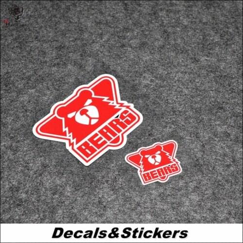 NO.L066 BEARS Safe Caution 3M Reflective Modified Stickers Car Helmet MOTO GP Waterproof Decals Racing Motorcycle