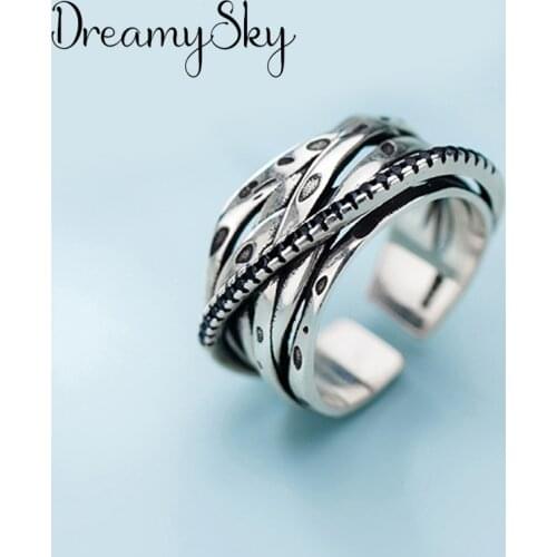 New Charming Multilayer Chains Finger Ring for Women Vintage Boho Knuckle Party Rings Gothic Punk Jewelry Gifts for Girls 2020