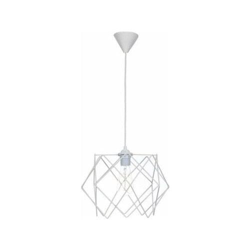 Tekfa Single Chandelier Pendant Lamp Beykoz Square White