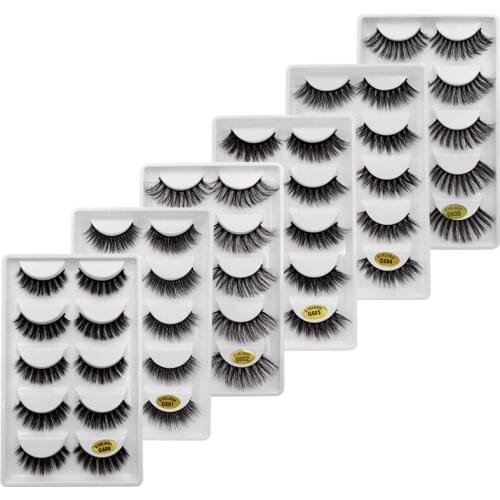 YSDO mink makeup eyelashes 3/5 pairs hand made fluffy 3d maquilagem mink lashes natural false eyelashes thick fake lashes cilios