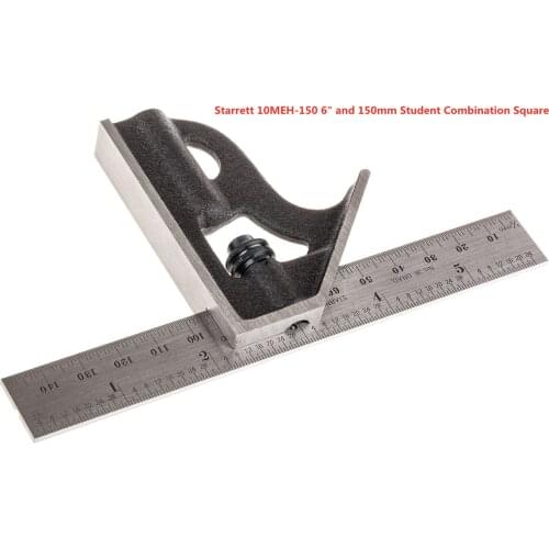 Starrett 10MEH-150 6" and 150mm Student Combination Square