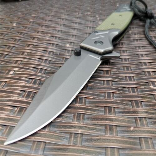 Folding Knife 7CR13MOV Blade G10 Handle Hunting Tactical Fruit Pocket Knives Utility Tools for Outdoor Survival, Camping and EDC