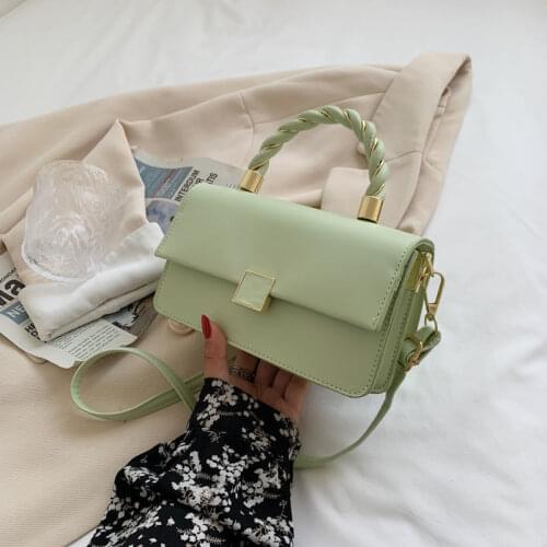 Shoulder Bag Female Crossbody Bag Women Handbag Purse Designer Women Bag Fashion 2021 New Trend PU Leather Simple Solid Color