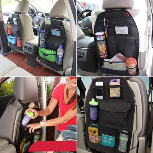 Car Seat Back Bag Storage Organizer Drinks Holder For Pgo Cevennes Hemera Speedster Ii Isuzu Ascender Mu-7 Mu-X Vehicross