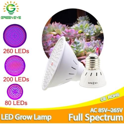 LED Grow Light E27 LED Lamp Full Spectrum 4W 3W 50W 60W AC85-265V Indoor Plant Lamp IR UV for Flowering Hydroponics System