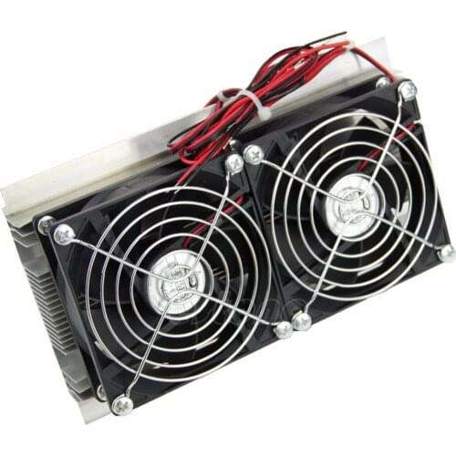 Thermoelectric for Peltier Refrigeration Cooling System Kit Cooler Double Fan DIY C26