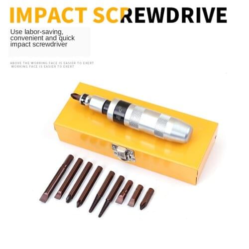 12pcs Impact Screwdriver And Screw Extractor Industrial Multi-functional Percussion ImpactDriver
