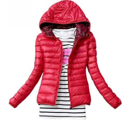 Down Parkas Winter Jacket Womens Parkas for Coat Fashion Female Down Jacket With Hood Large Slim Coat Autumn Outwear Ladies