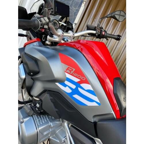 1 Pair Car Styling Vinyl Decal Motorcycle Oil Tank Protect Sticker for BMW 2013~2016 ADV GS R1200-LC reflective