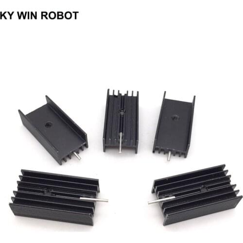 5 pcs Free Shipping Aluminium TO-220 Heatsink TO 220 Heat Sink Transistor Radiator TO220 Cooler Cooling 30*15*10MM With Pin