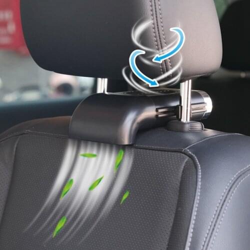 USB Electric Back Seat Mini Foldable Silent Fan Three Grade Wind Speed Adjustable Car Cooler Air Cooling Fan J60F