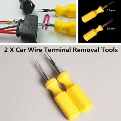 JX-LCLYL 2pcs Car Terminal Removal Tool Wire Connector Pin Release Puller For Audi VW